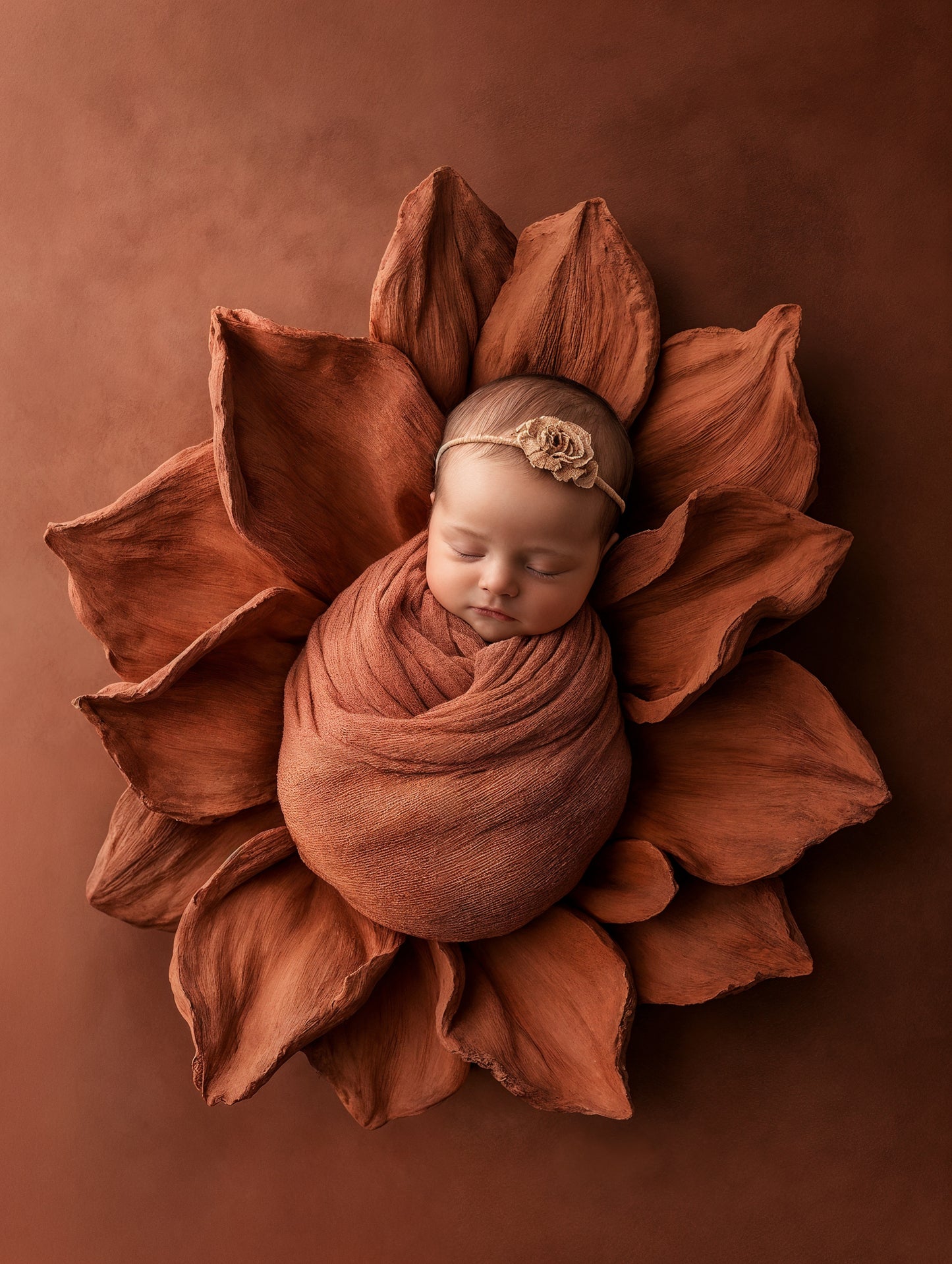 Clay Floral Color Newborn Digital Backdrops, Newborn Background Set