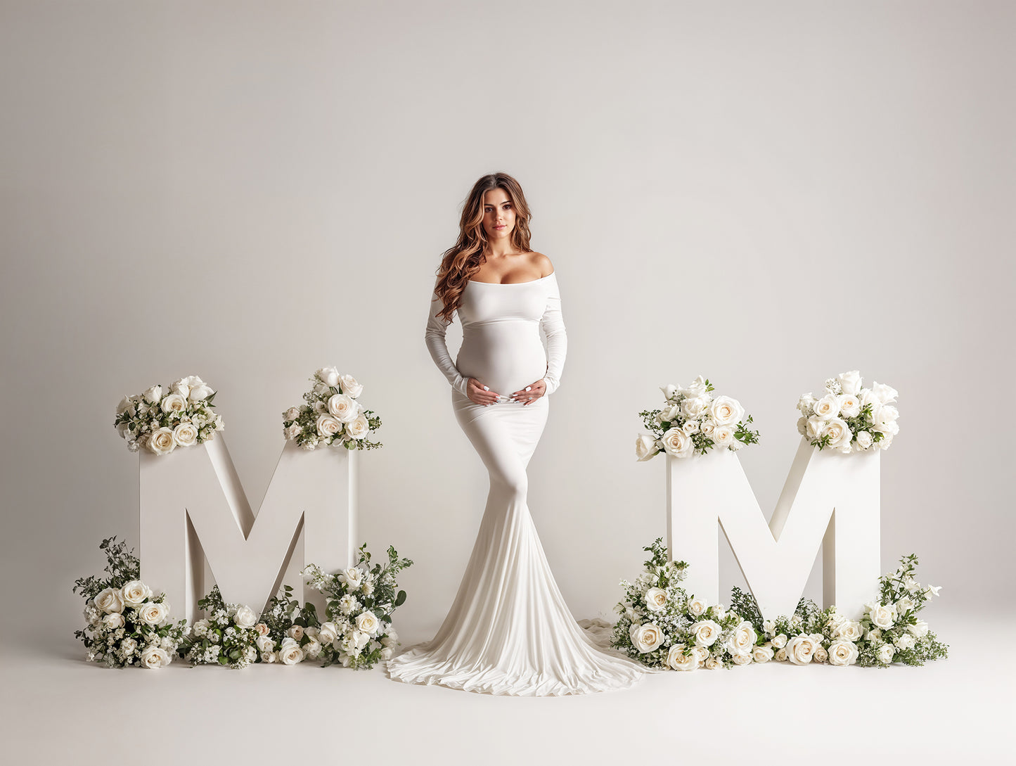 Floral Mom Digital Backdrop Set