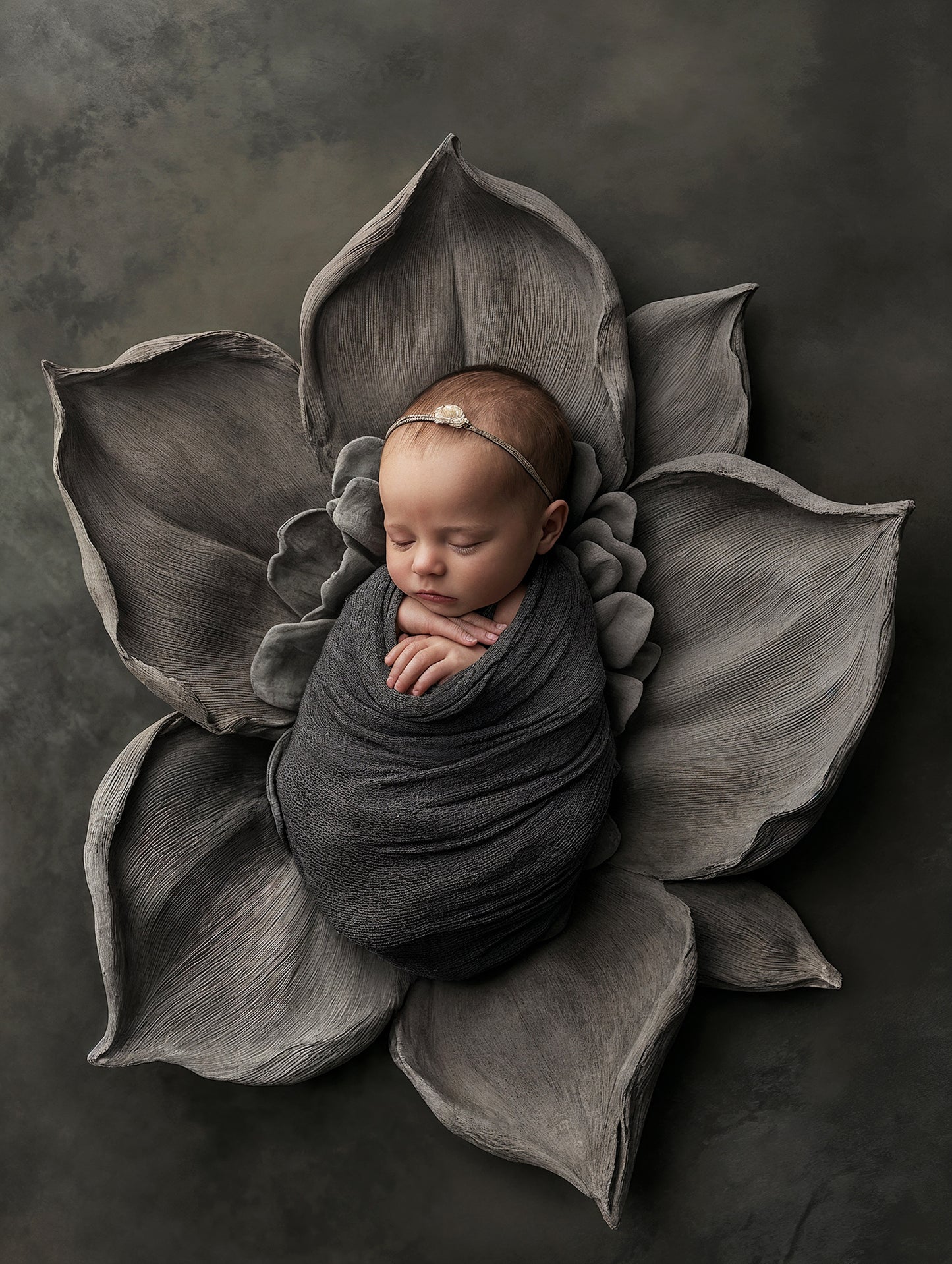 Clay Floral Neutrals Newborn Digital Backdrops, Newborn Background Set