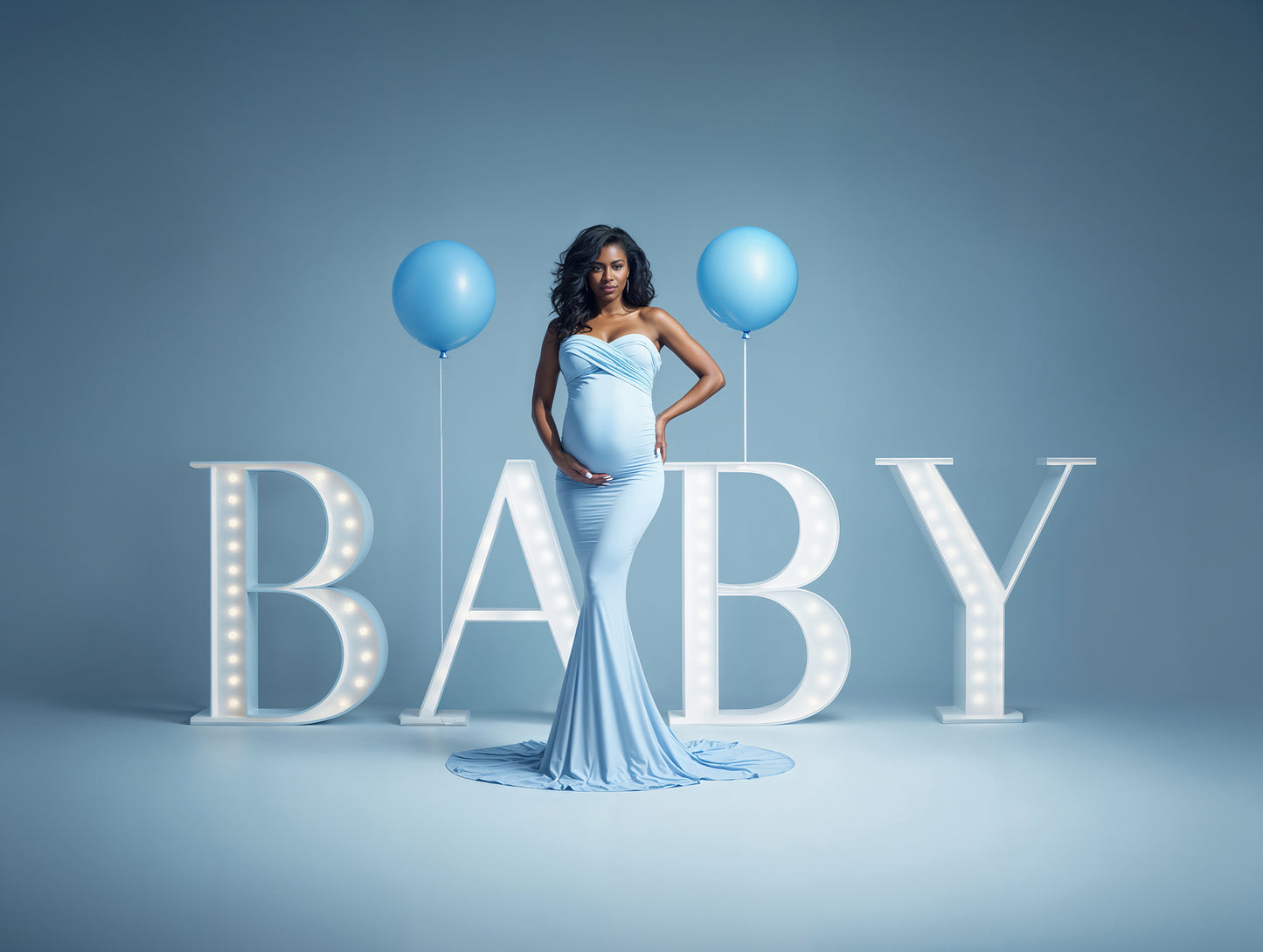 Baby Sign Colors Digital Backdrop Set