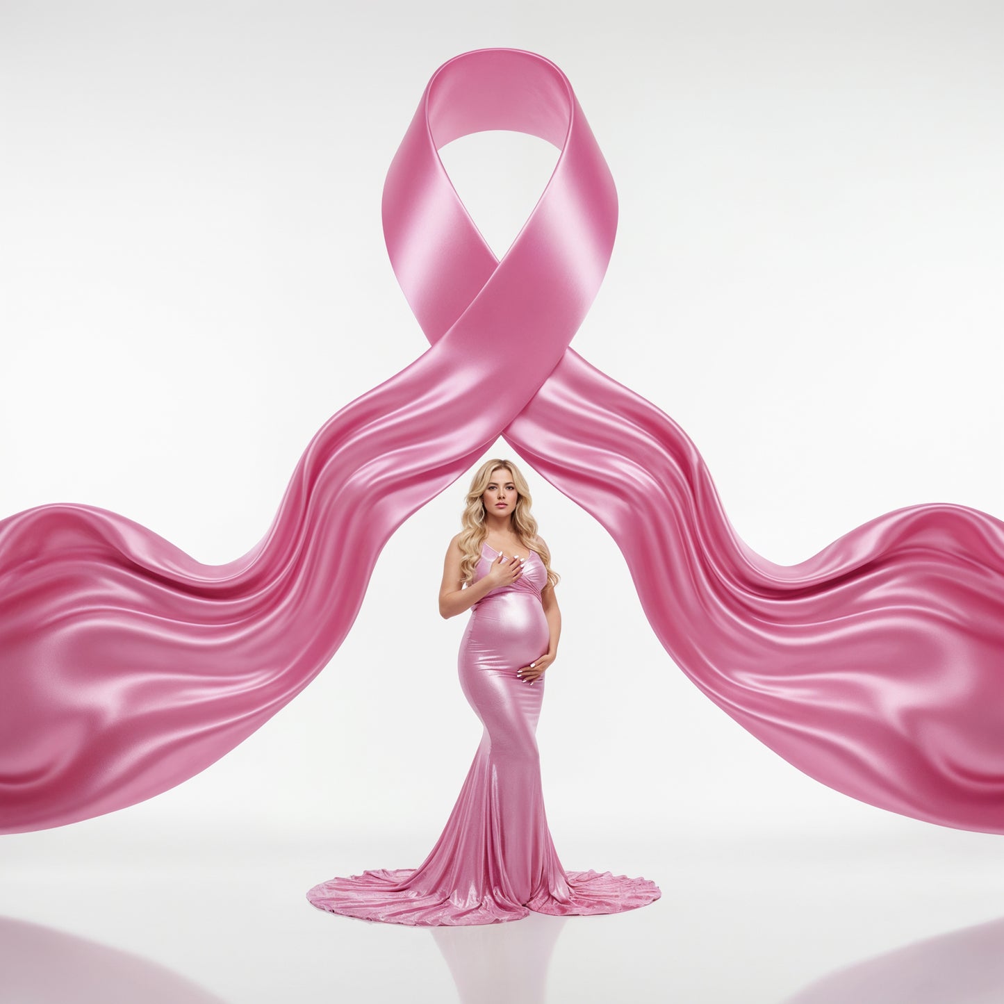 Breast Cancer Awareness Digital Backdrop Set