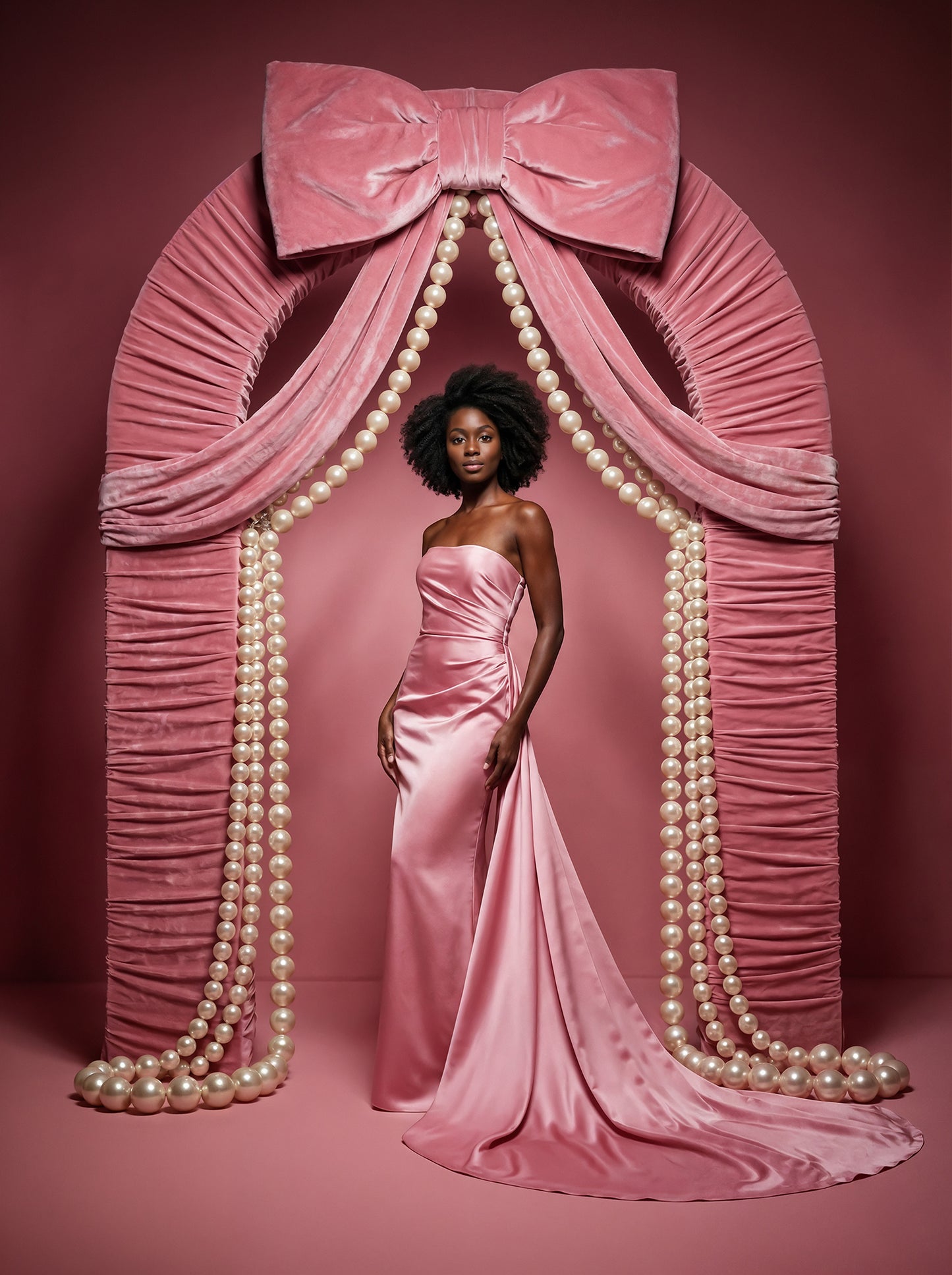 Valentine Bows Digital Backdrop Set