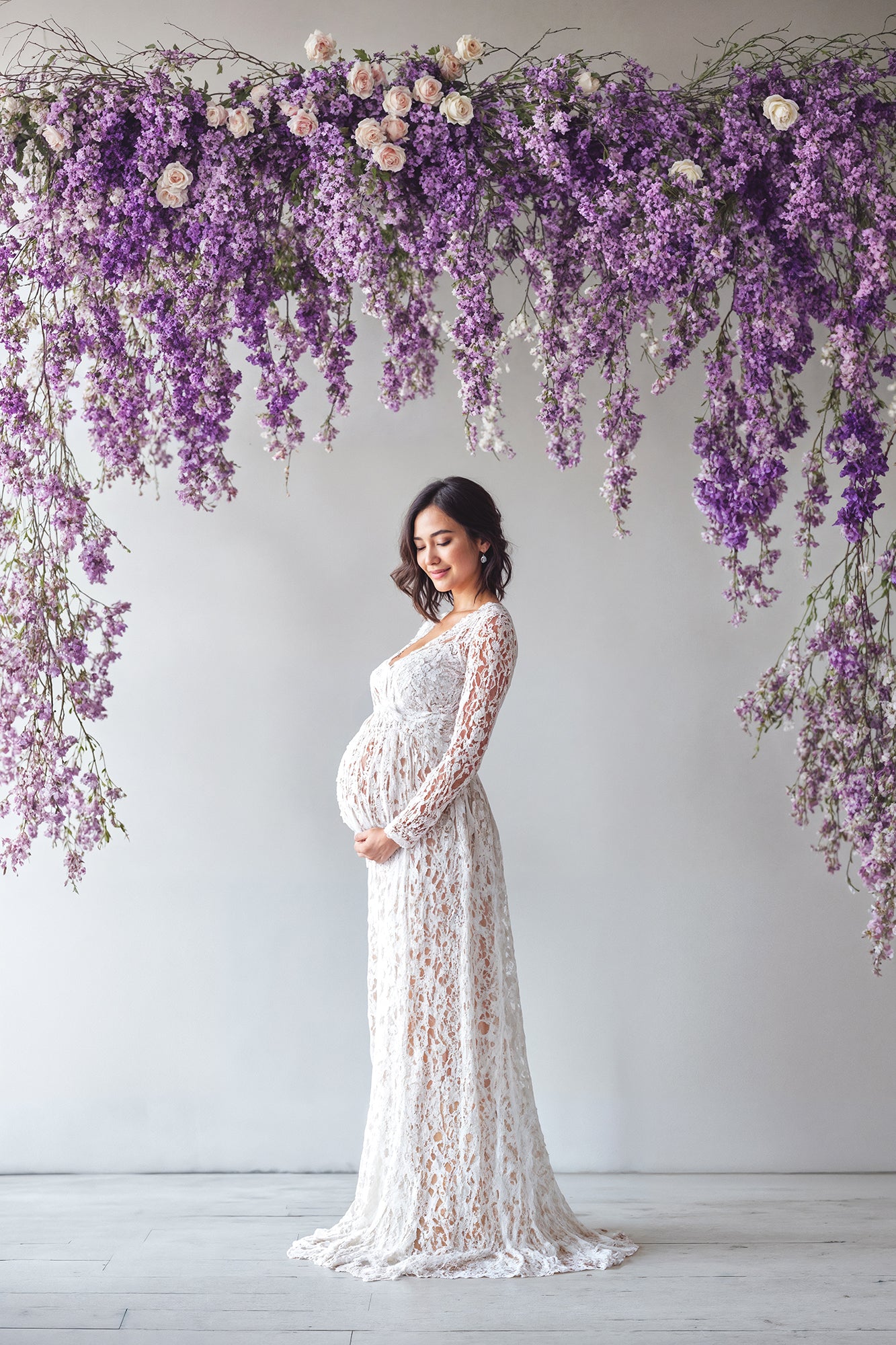 Airy Purple Digital Backdrop Set