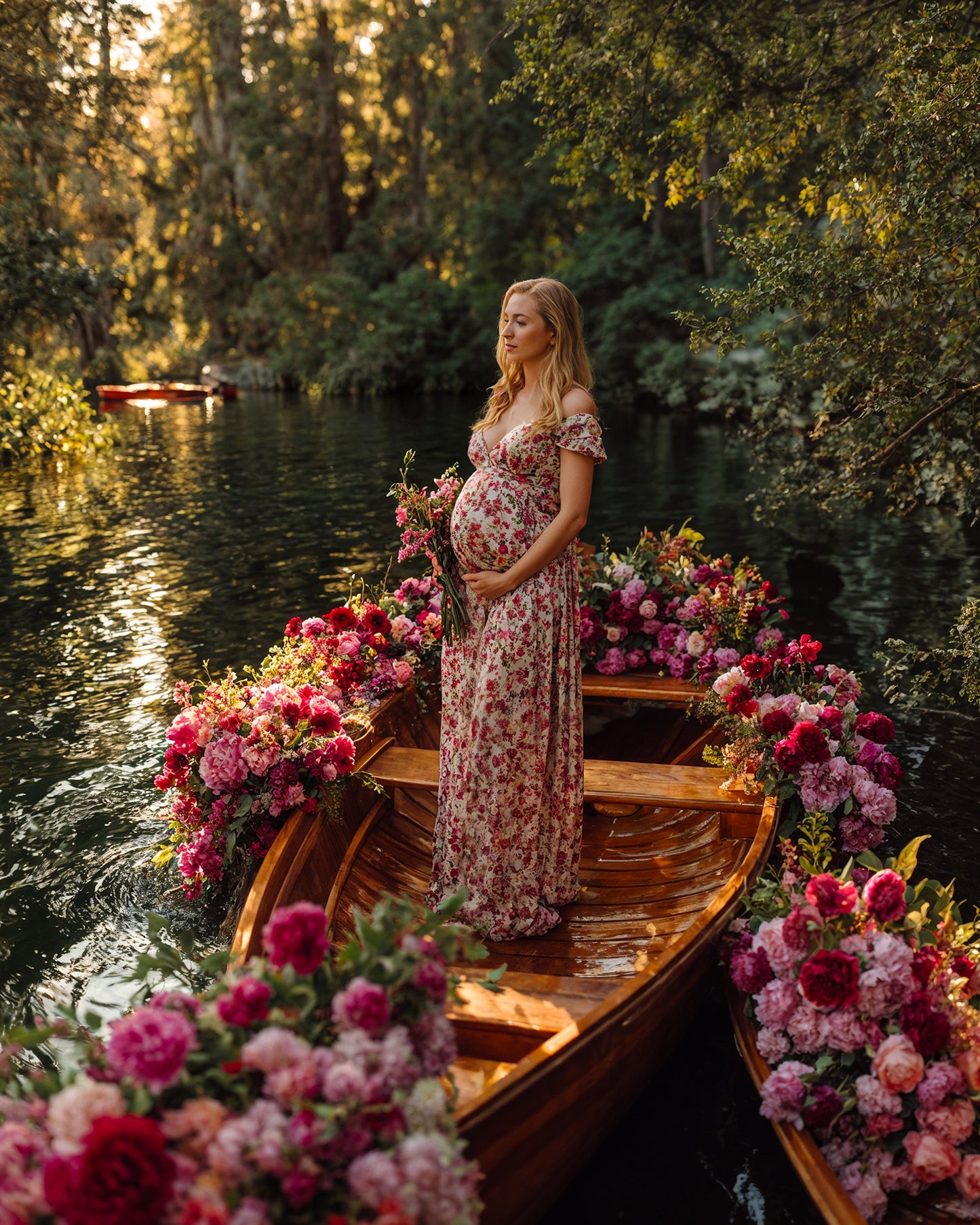 Boat of Roses Digital Backdrop Set