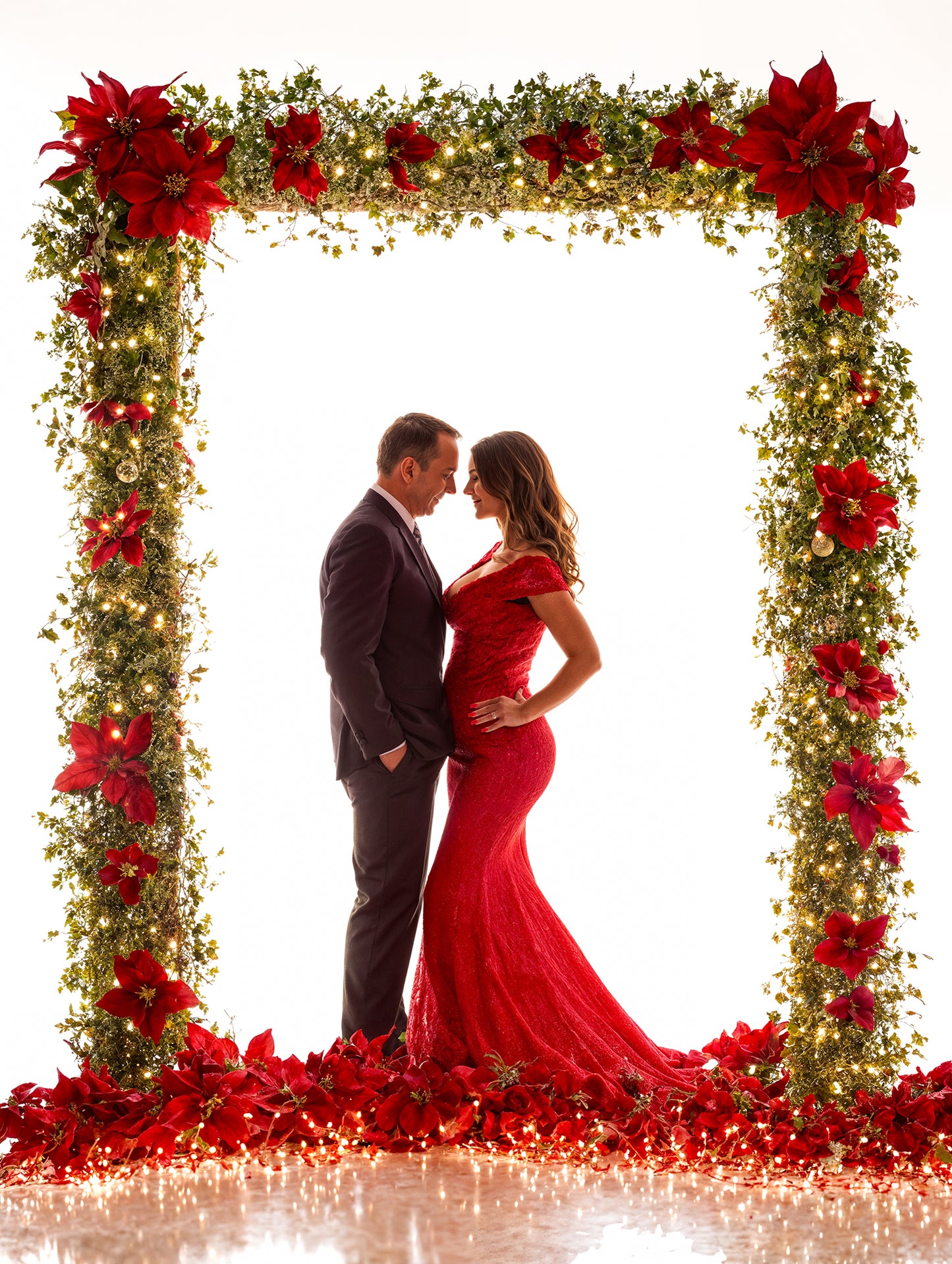 Backlit Christmas Digital Backdrop Set