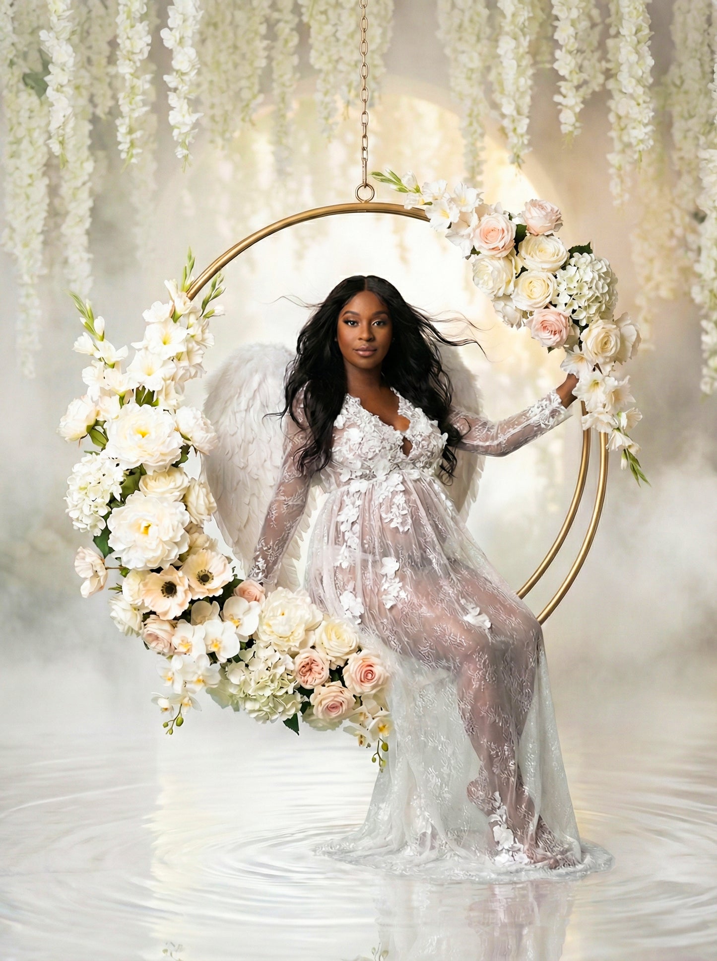 Floral Rings Digital Backdrop Set