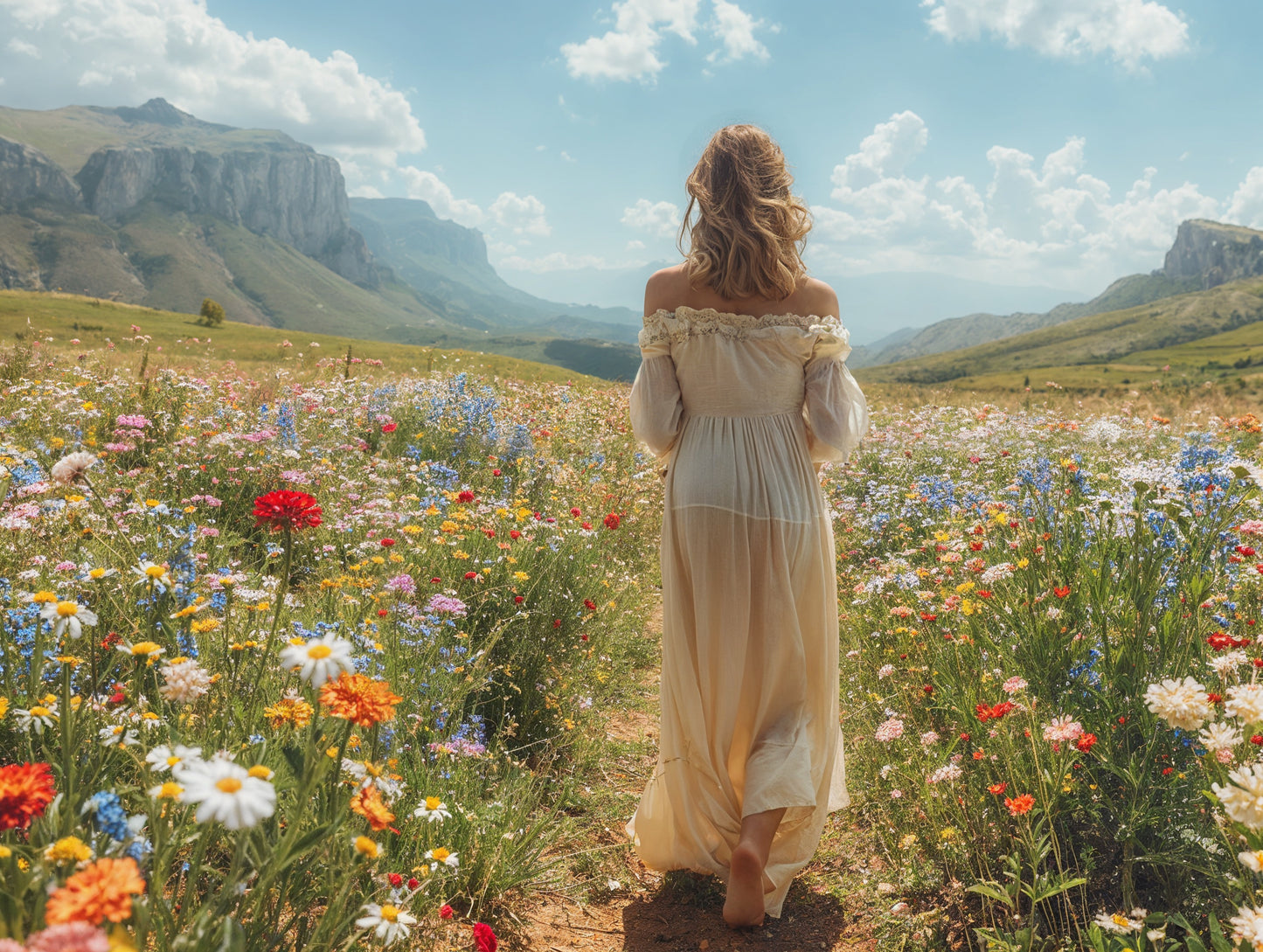 Wildflowers Digital Backdrop Set