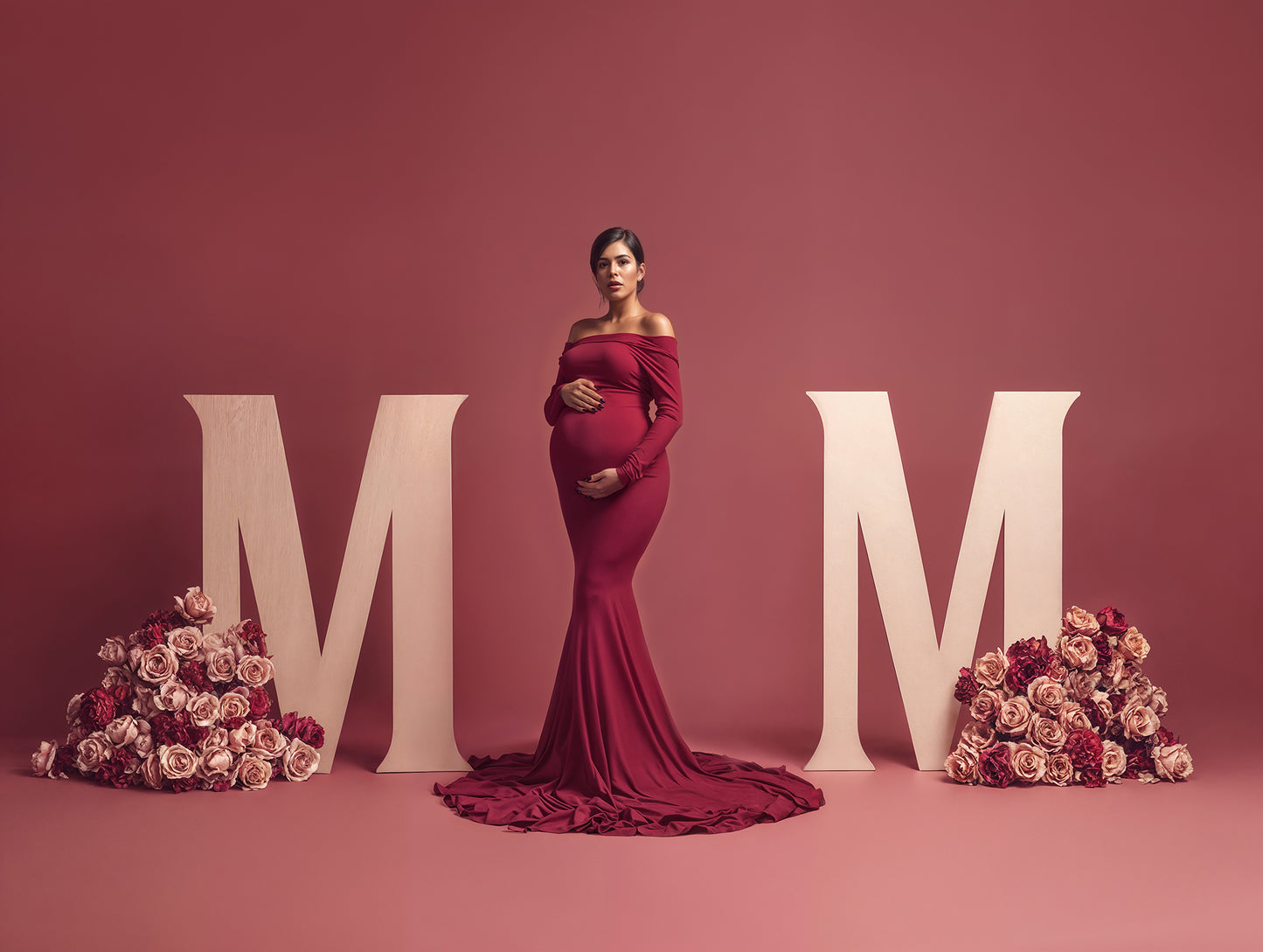 Floral Mom Digital Backdrop Set