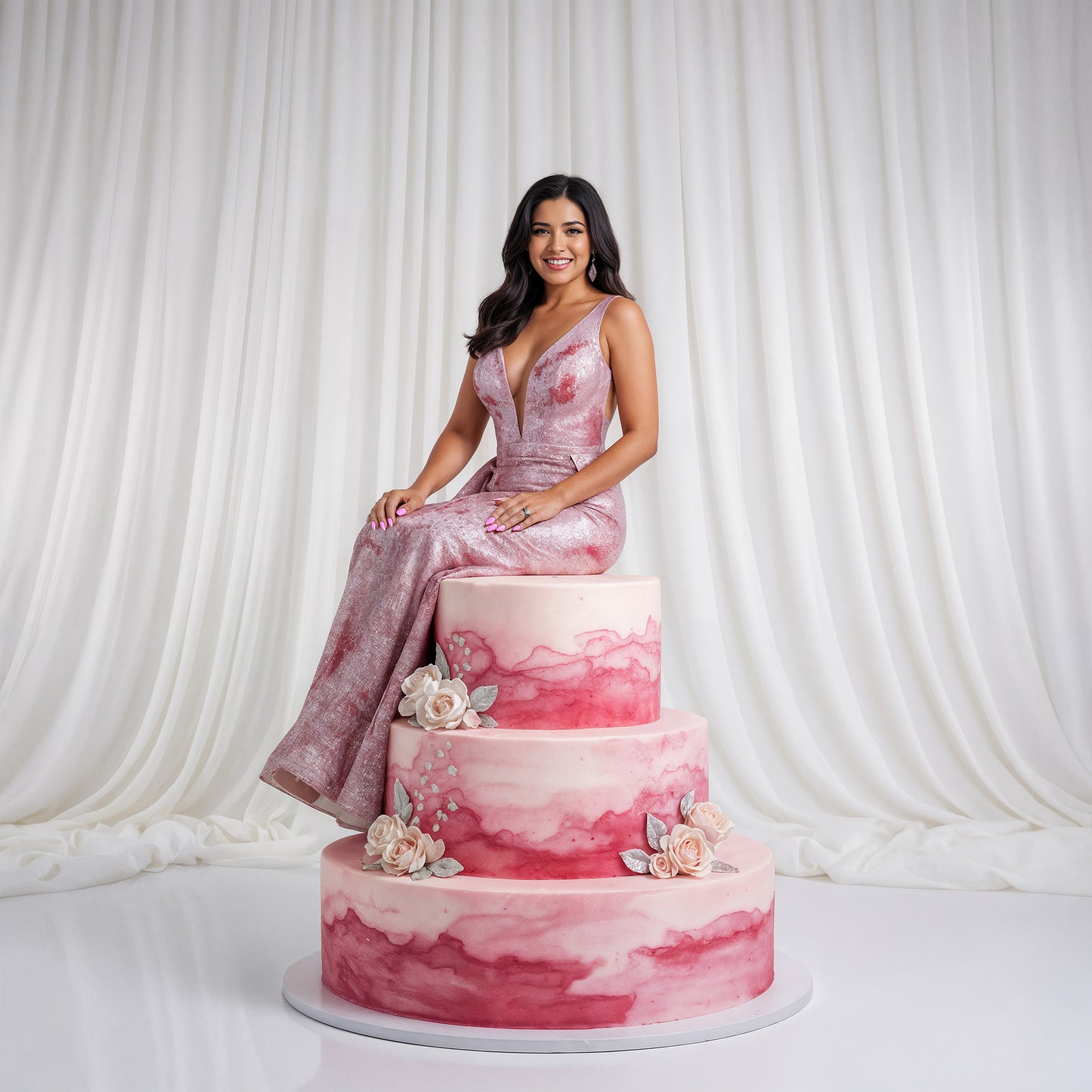 Cake Topper Digital Backdrop Set