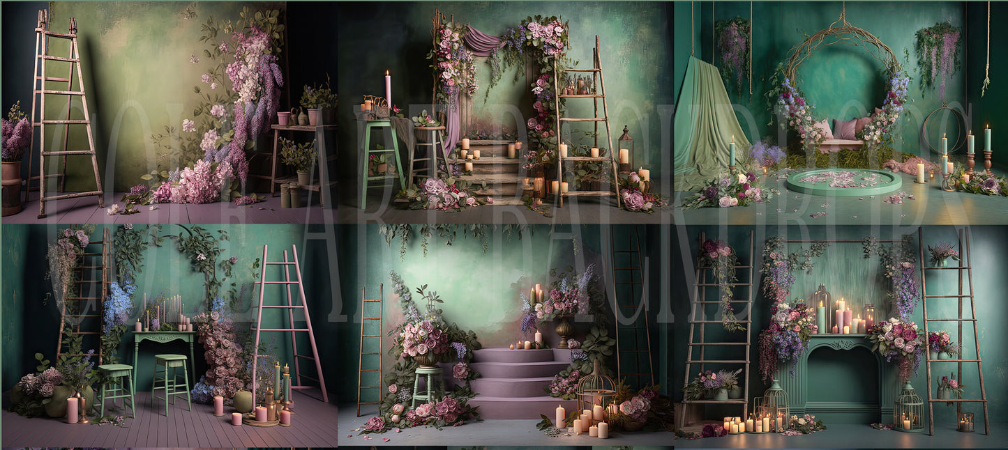 Spring Giselle Collection Digital Backdrops, Maternity Backgrounds, Studio Backdrop Textures, Fine Art Textures, Photoshop Textures